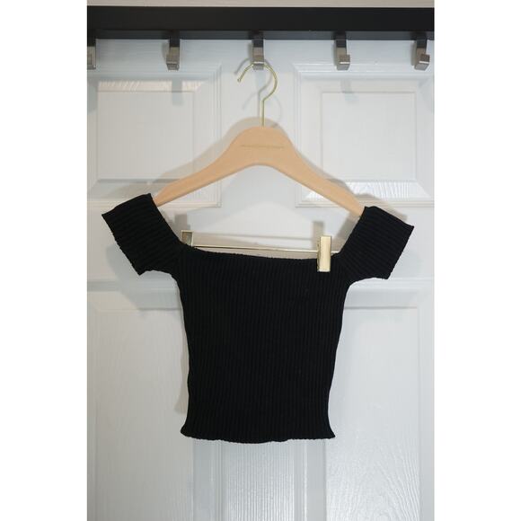 Are You Am I - Minka Crop Top in Black / Size S - Picture 4 of 5